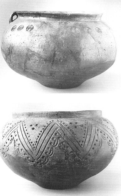Stempelverzierte Keramik